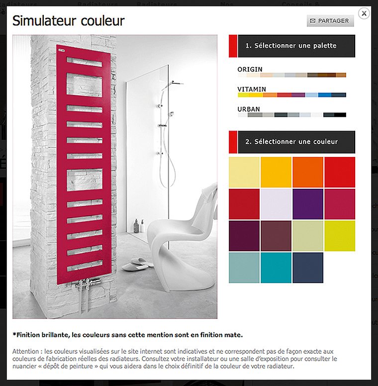 Simulateur de couleur en ligne par Acova