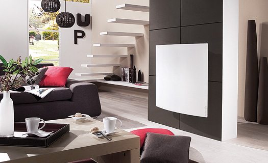 Radiateur discret dans un salon