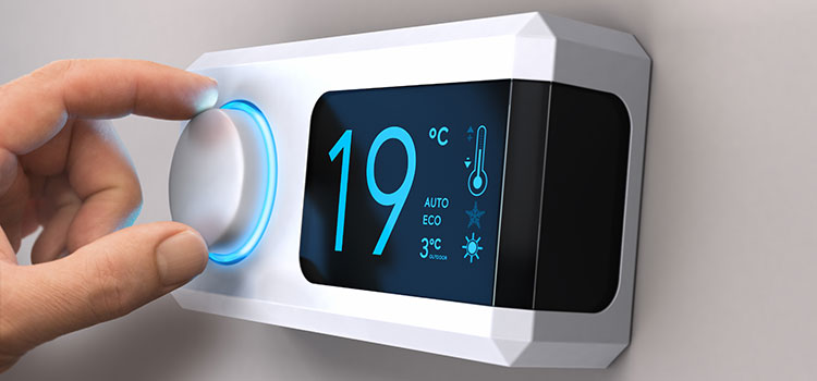 Réglage d'un thermostat de chauffage