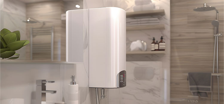 chauffe-eau installé dans une salle de bains