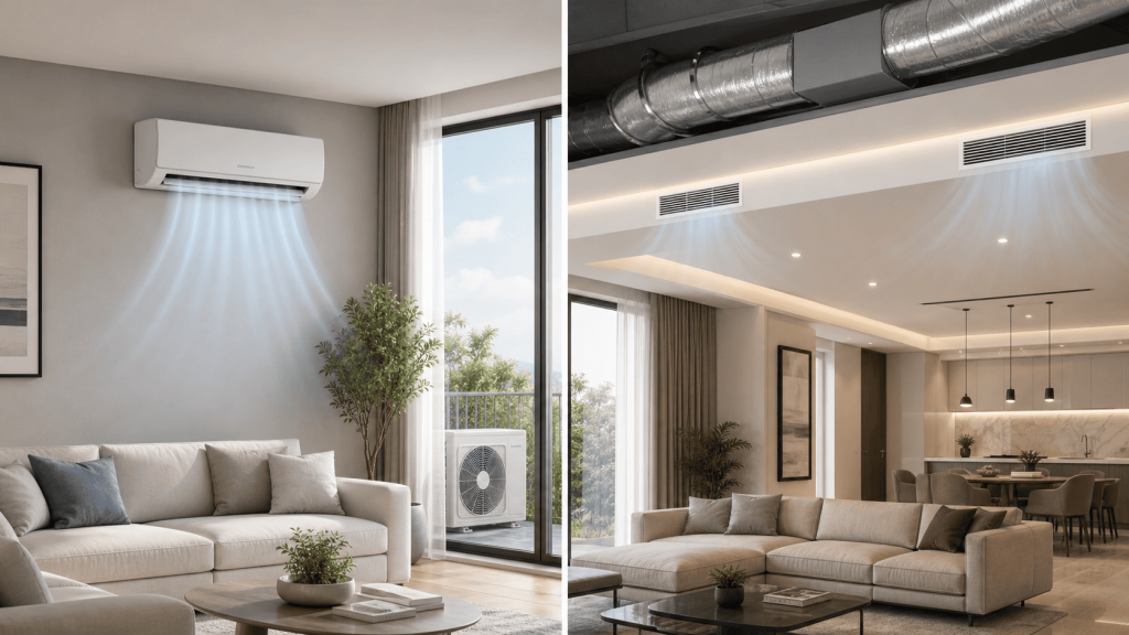 Climatisation split ou gainable : rappel de fonctionnement